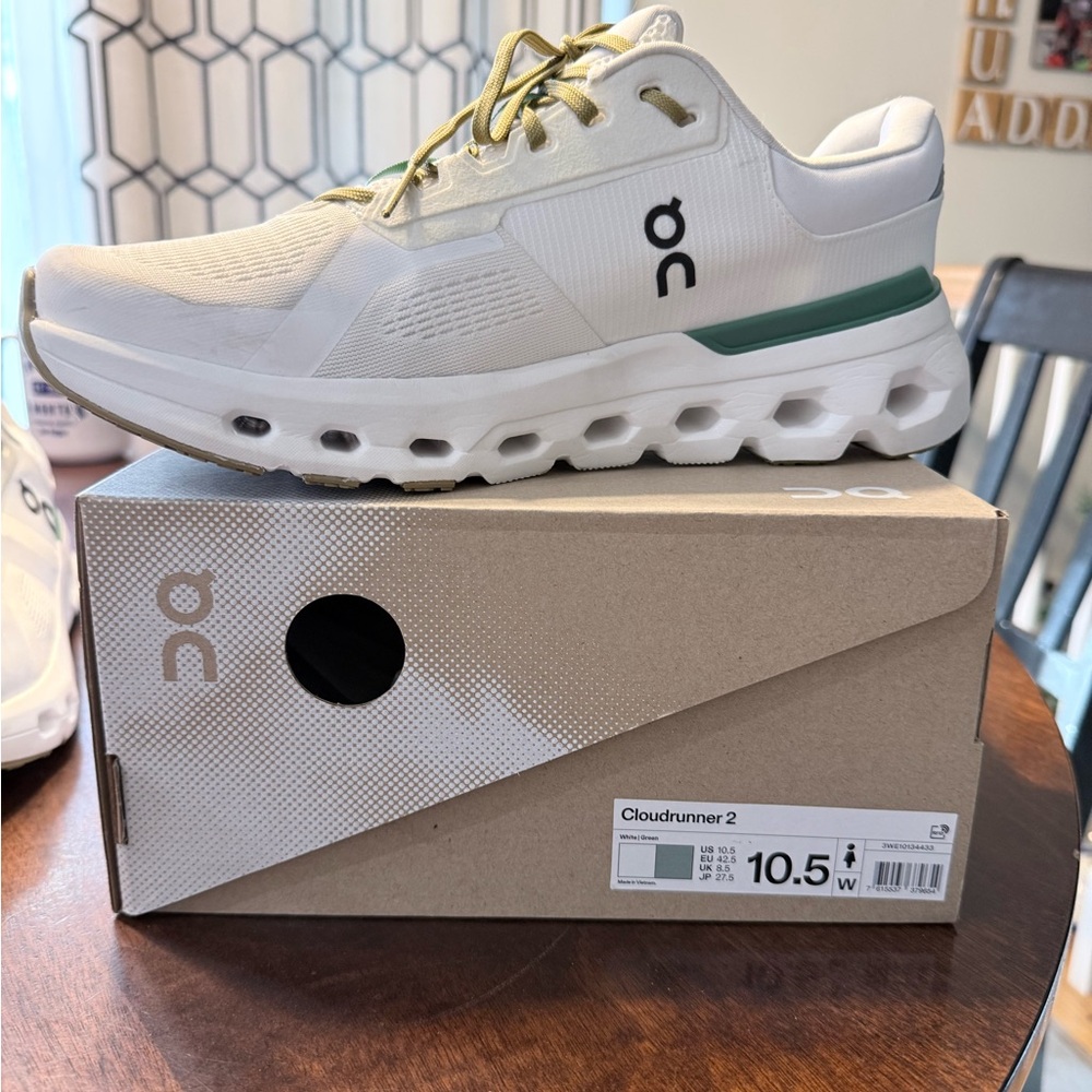 On Cloudrunner 2 White Sneakers - image 1